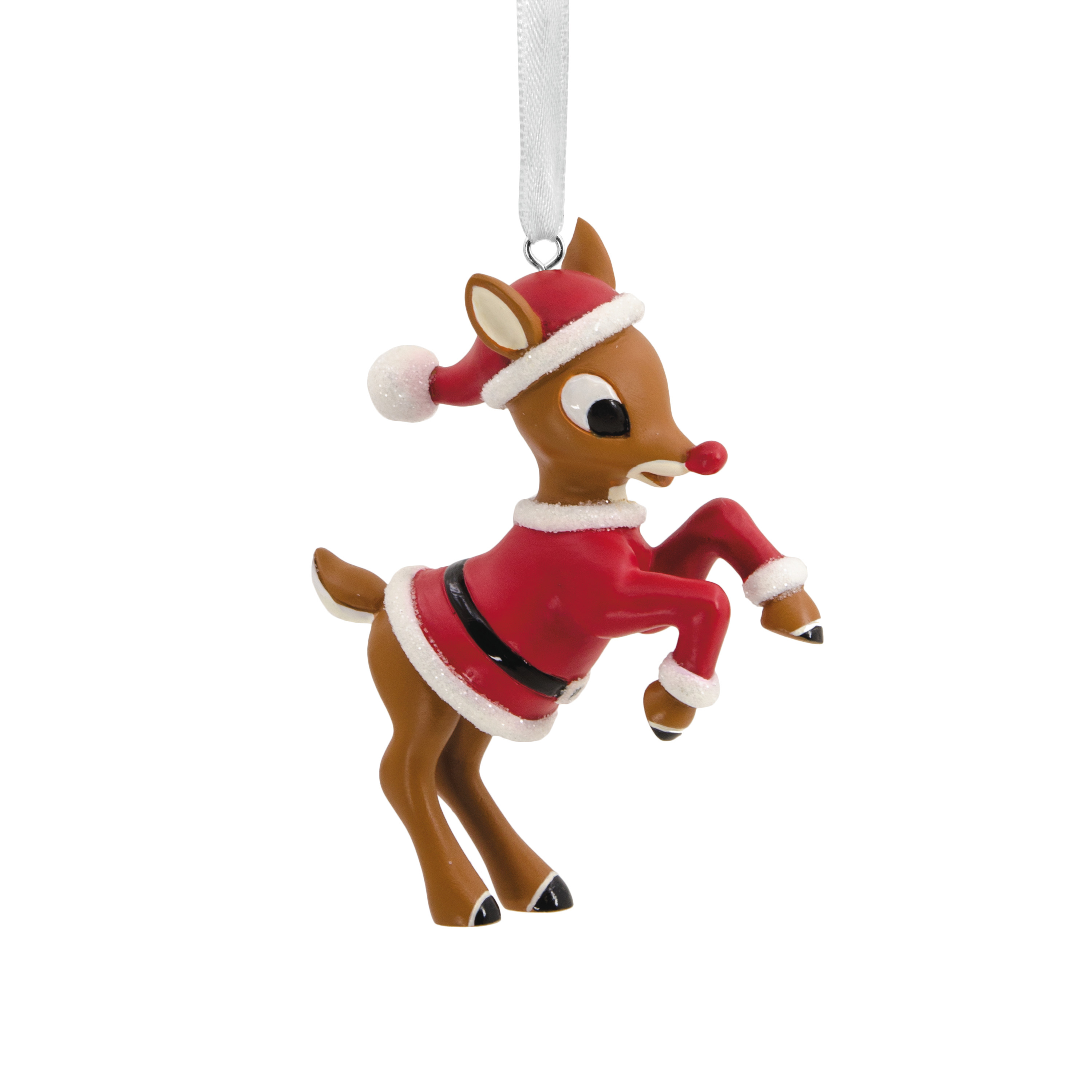 Hallmark Rudolph the Red Nosed Reindeer in Santa Suit Christmas Ornament 763795539123