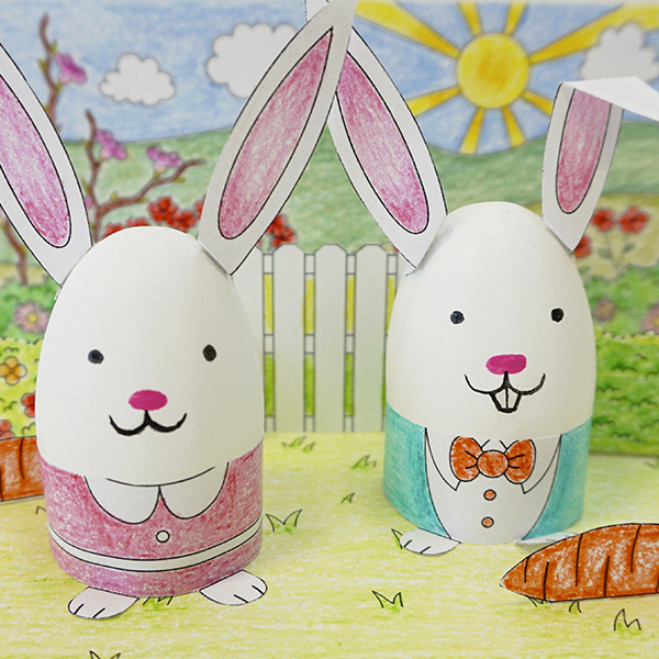 A few good eggs Easter Printables scene