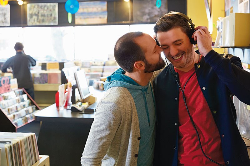 Record store couple