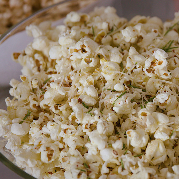 Christmas thyme holiday popcorn