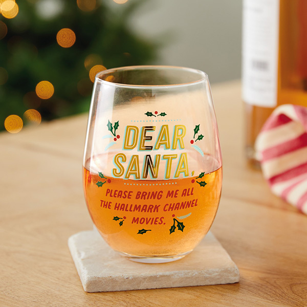 Hallmark channel wine glass