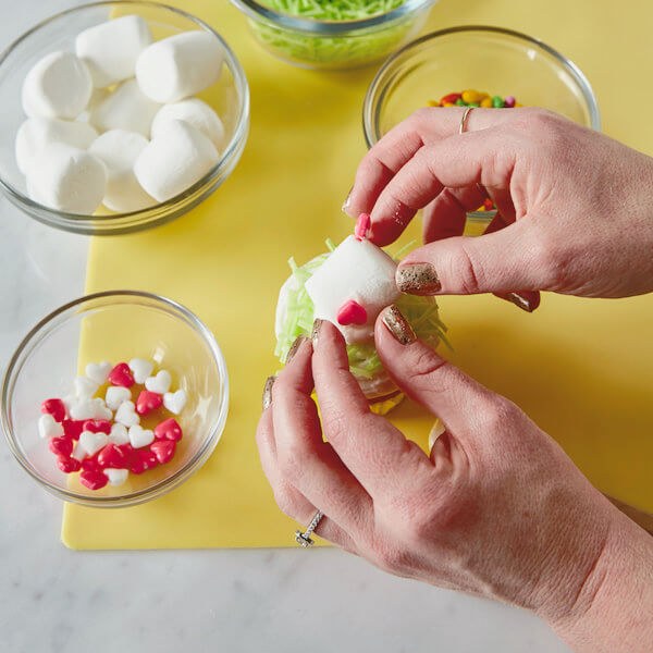 Chick Cupcakes 8 Place the second candy