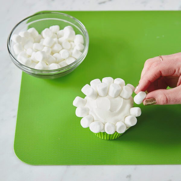 Lamb Cupcakes 3 Press marshmellows