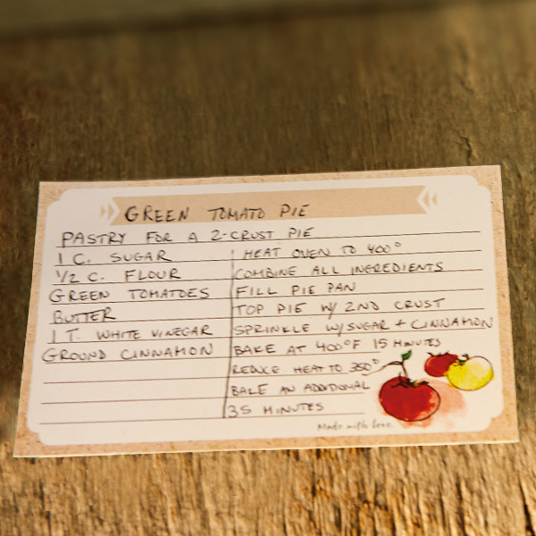 Fall Garden Party Printable recipe card 600