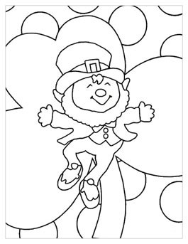 St Patrick Coloring Pages Leprechaun