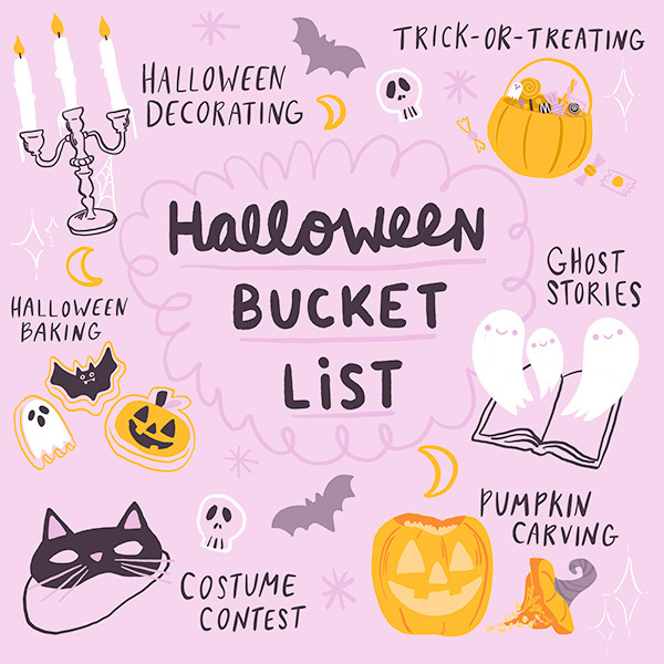 19933 Halloween Bucket List Media Card