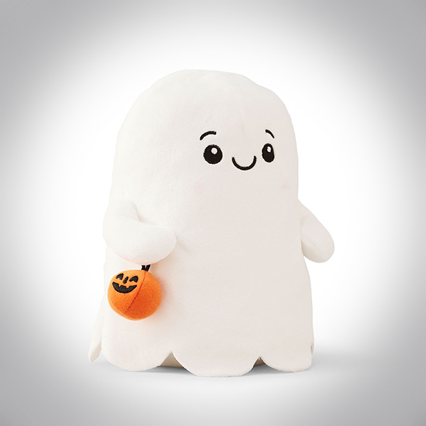 White Ghost Holding Pumpkin Plush 1 HGN5352 01