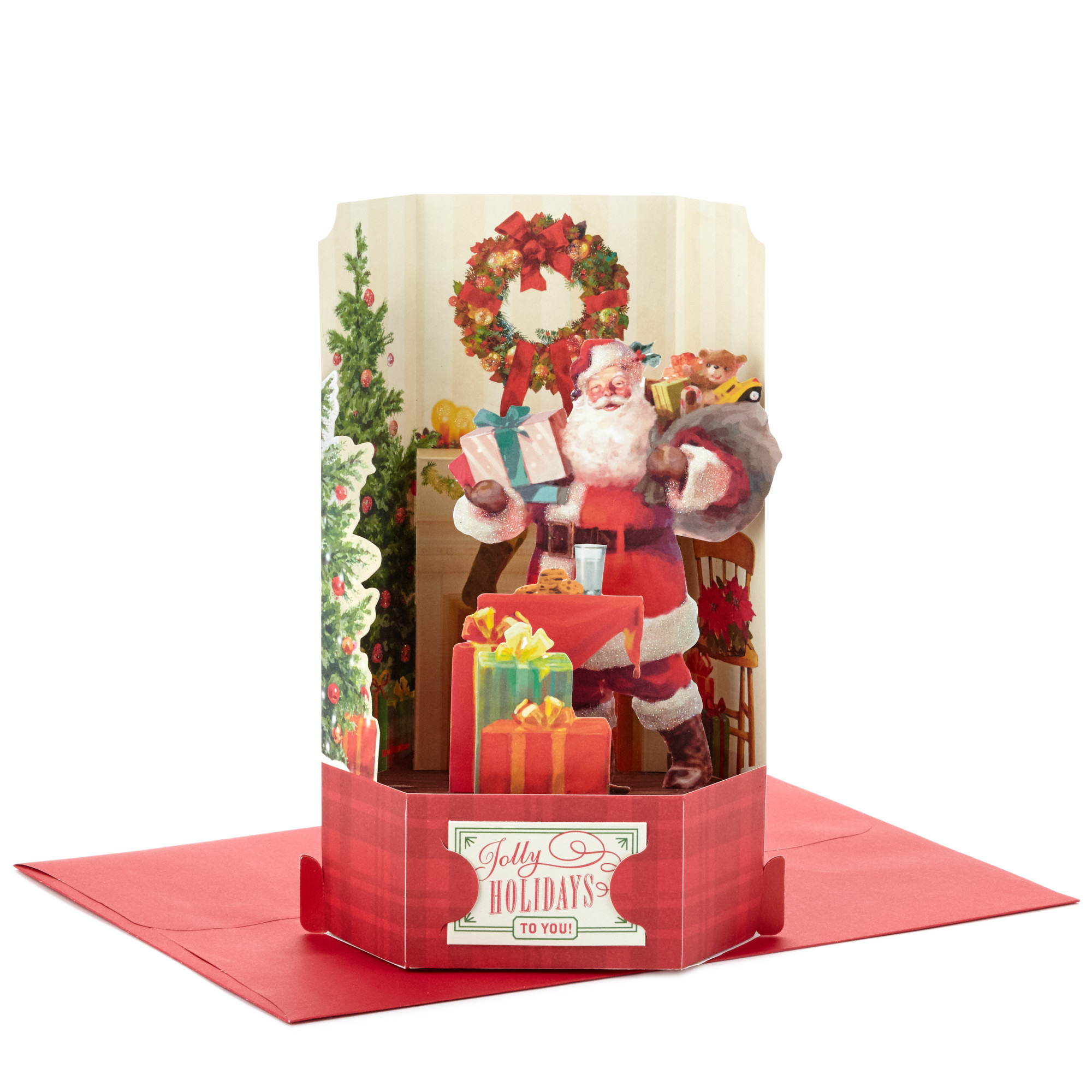 Paper Wonder Displayable Pop Up Vintage Santa Claus 726528416016